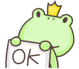 Happiness of frog sticker #5220365