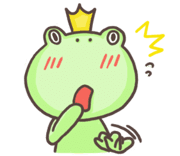 Happiness of frog sticker #5220371