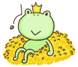 Happiness of frog sticker #5220380