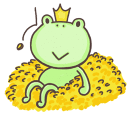 Happiness of frog sticker #5220380