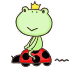Happiness of frog sticker #5220383