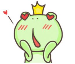 Happiness of frog sticker #5220389