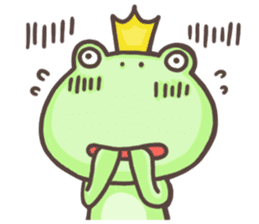 Happiness of frog sticker #5220390