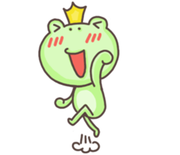 Happiness of frog sticker #5220391