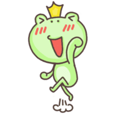 Happiness of frog sticker #5220391