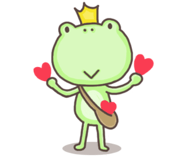 Happiness of frog sticker #5220392