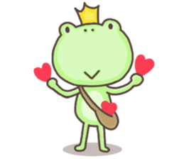 Happiness of frog sticker #5220392