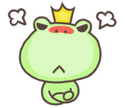 Happiness of frog sticker #5220393