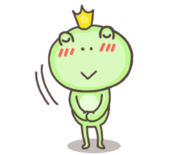 Happiness of frog sticker #5220398