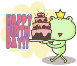 Happiness of frog sticker #5220402