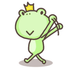 Happiness of frog sticker #5220403