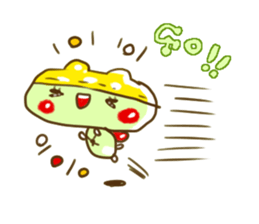 Swimming cap Frog by owabird sticker #5220406