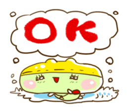 Swimming cap Frog by owabird sticker #5220408