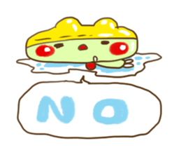 Swimming cap Frog by owabird sticker #5220409