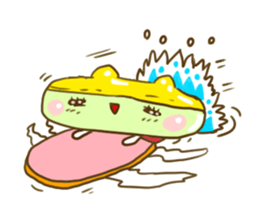 Swimming cap Frog by owabird sticker #5220410