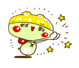 Swimming cap Frog by owabird sticker #5220413