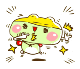 Swimming cap Frog by owabird sticker #5220414