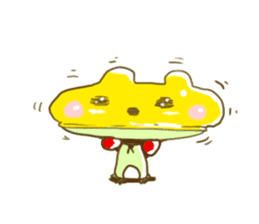 Swimming cap Frog by owabird sticker #5220417