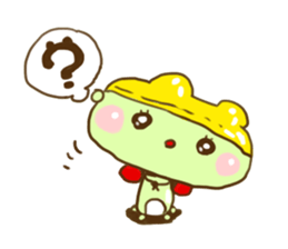 Swimming cap Frog by owabird sticker #5220421