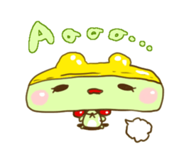 Swimming cap Frog by owabird sticker #5220424