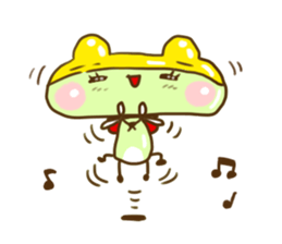 Swimming cap Frog by owabird sticker #5220425