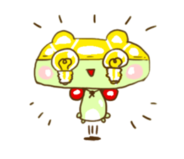Swimming cap Frog by owabird sticker #5220427