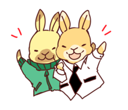 4 rabbit brothers 2 sticker #5220541