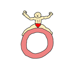 muscle muscle man sticker #5220978