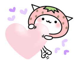 Cute cat of strawberry vol.2 sticker #5222130