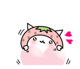 Cute cat of strawberry vol.2 sticker #5222134