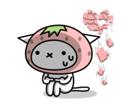 Cute cat of strawberry vol.2 sticker #5222138
