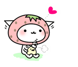 Cute cat of strawberry vol.2 sticker #5222156