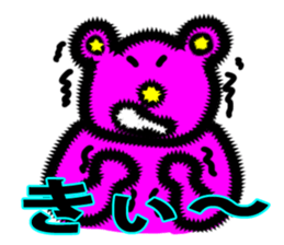 Funky color animals sticker #5222690