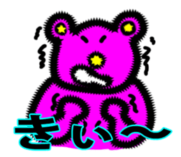 Funky color animals sticker #5222690