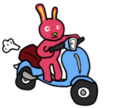 Colorful Pretty Bunny sticker #5223286