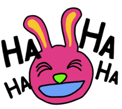 Colorful Pretty Bunny sticker #5223287