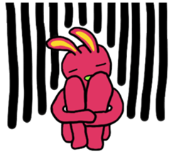 Colorful Pretty Bunny sticker #5223289