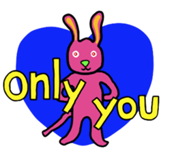 Colorful Pretty Bunny sticker #5223292