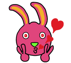 Colorful Pretty Bunny sticker #5223293