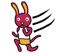 Colorful Pretty Bunny sticker #5223294