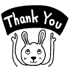 Colorful Pretty Bunny sticker #5223297