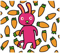 Colorful Pretty Bunny sticker #5223301