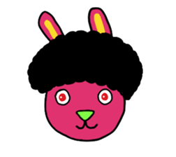 Colorful Pretty Bunny sticker #5223303