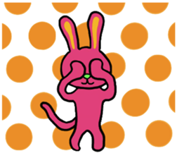 Colorful Pretty Bunny sticker #5223308