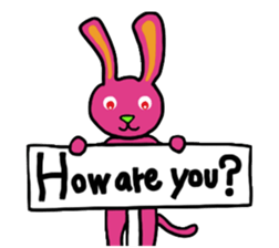 Colorful Pretty Bunny sticker #5223311