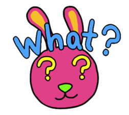 Colorful Pretty Bunny sticker #5223312