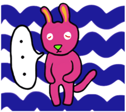 Colorful Pretty Bunny sticker #5223320
