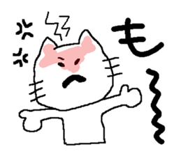 Girl and cat. sticker #5225135