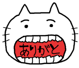 Girl and cat. sticker #5225147