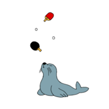 table tennis "DORANEKO & friends" 2 sticker #5225728